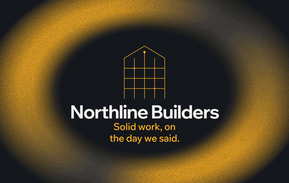 Cover of the Northline Builders website design (construction).